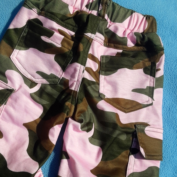 🍀3/15 Pink Camo Baby Jogger Pants 💞🤎 - Picture 3 of 6